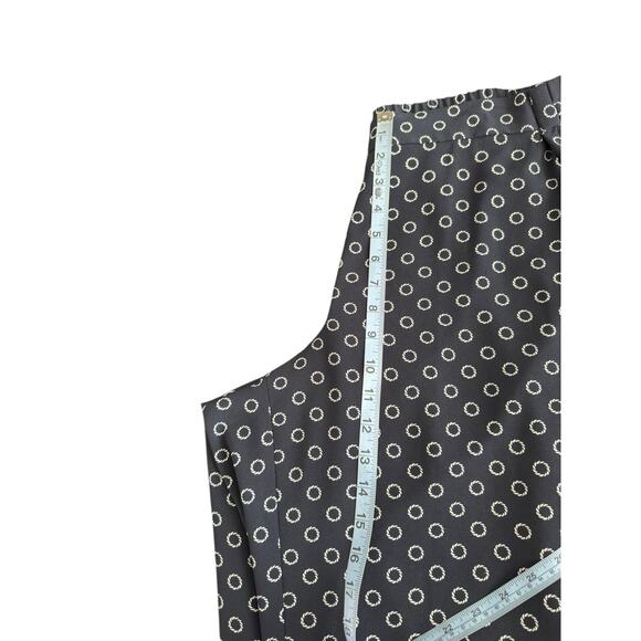 Talbots Woman Pants Plus Black Navy Nautical Relaxed Straight Leg Size 16W - Picture 11 of 13